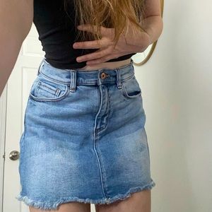 Sneak peak jean skirt size small
